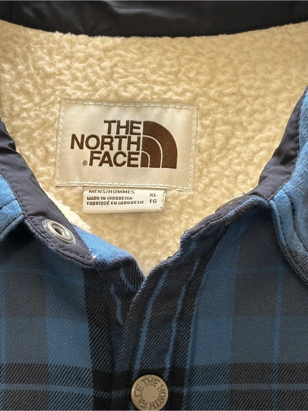 THE NORTH FACE CAMPSHIRE SHERPA FLEECE LINED SHIRT MEN'S XL